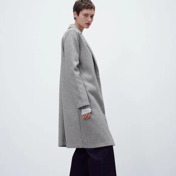 NWTs zara wool blend coat sz.sm
